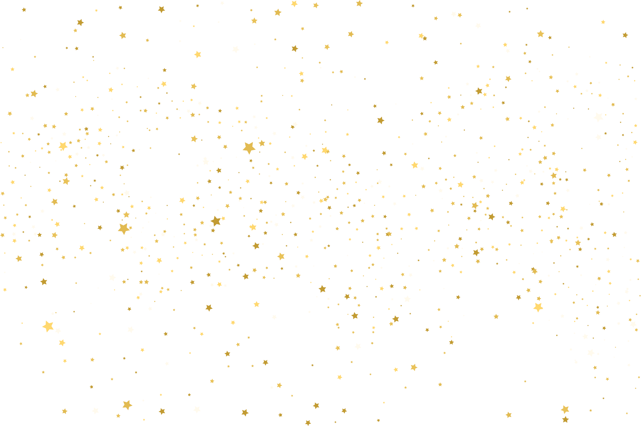 Holiday confetti golden stars decoration